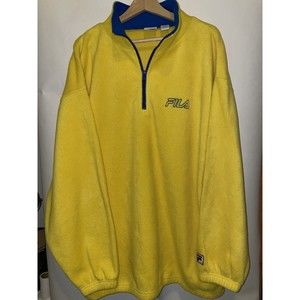 vintage fila mens half zip size xxl fall winter
